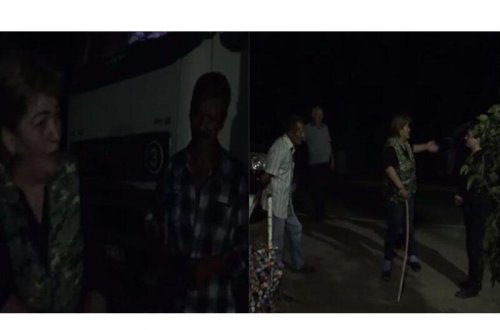 Erməni qadın İrandan Qarabağa yük daşıyan sürücü ilə Azərbaycan dilində danışdı - VİDEO