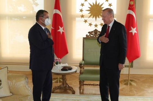 Ərdoğan Türkiyədə diplomatik fəaliyyəti başa çatan Azərbaycan səfirini qəbul etdi - FOTO