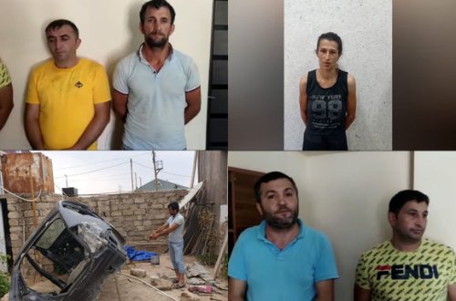 Bakıda avtomobili qaçırıb hissələrə ayıran dəstə saxlanıldı - FOTO/VİDEO