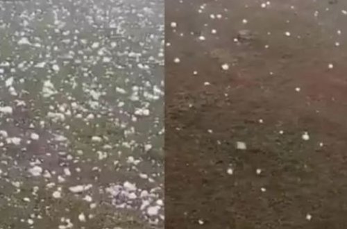 Türkiyədə yanğın və leysanın ardından dolu yağdı