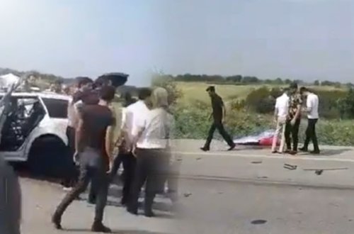 Kürdəmirdə dəhşətli qəza: Üç nəfər ölüb - VİDEO