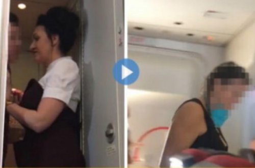 Azərbaycanda biabırçılıq! Kişi arvadını qatarda yad oğlanla tutdu - VİDEO