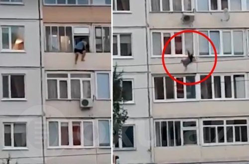 “Araq dostunu” altıncı mərtəbədən yerə atdı – ANBAAN VİDEO