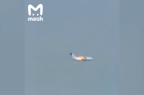 Rusiyada hərbi təyyarə qəzaya düşüb – ANBAAN VİDEO