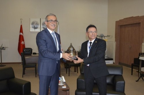 Mədət Quliyev türkiyəli həmkarı ilə görüşüb