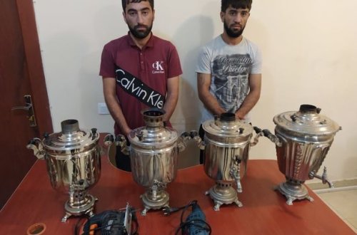 Qubada oğurluqlar edən Sumqayıt sakinləri saxlanılıb - FOTO