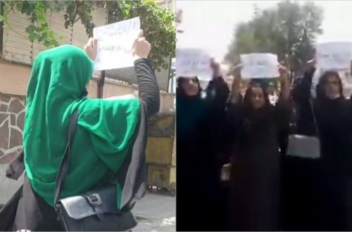 Əfqanıstanda qadınlar etiraz aksiyası keçirib - VİDEO