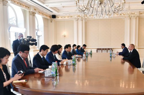 İlham Əliyev Koreya Milli Assambleyasının sədrini qəbul etdi - FOTO