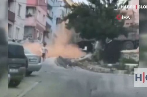 Yük maşını küçədə oynayan uşağın həyatına təhlükə törətdi - VİDEO