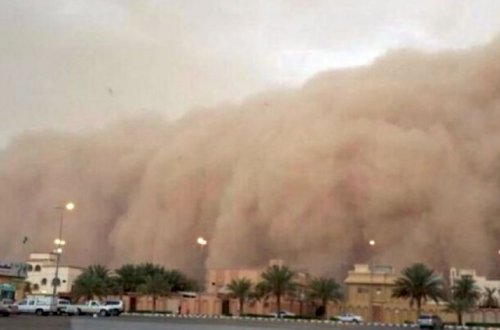 Qum fırtınası Əlcəzair əyalətində həyatı iflic etdi