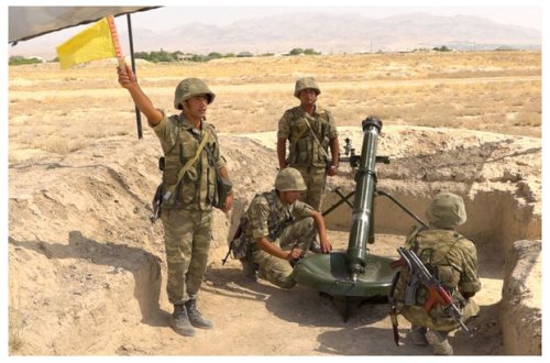 Naxçıvanda minaatan bölmələrin döyüş hazırlığı məşğələləri keçirilir – FOTO/VİDEO