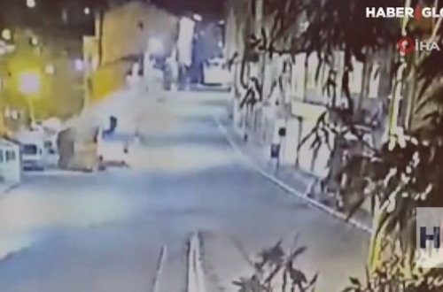 Yoldan çıxan sürücü hasara çırpılıb bina evlərinin həyətinə düşdü – ANBAAN VİDEO