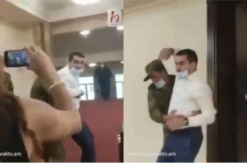 Paşinyanın qaynı söyüşə görə parlamentin iclas zalından çıxarıldı - VİDEO