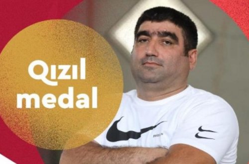 Yeni rekordu müəyyənləşdirən idmançımıza qızıl medal verildi
