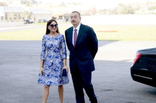 İlham Əliyev və Mehriban Əliyeva Şuşada Üzeyir Hacıbəylinin heykəlinin açılışında iştirak ediblər- YENİLƏNİB