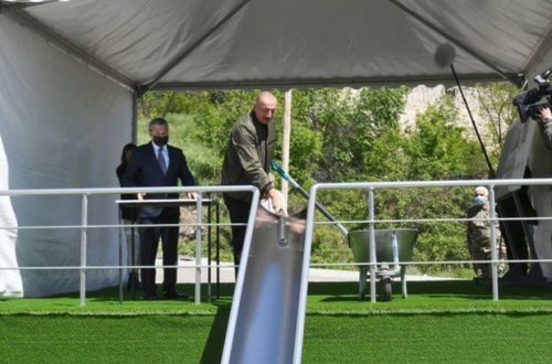 Şuşada “Otel və Konfrans Mərkəzi”nin təməli qoyulub- YENİLƏNİB