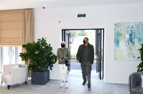 Mehriban Əliyeva Şuşada “Qarabağ” hotelinin açılışı ilə bağlı paylaşım edib