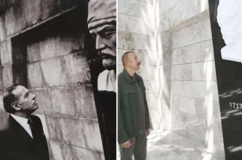 İlham Əliyev 39 il sonra Heydər Əliyevlə şəkil çəkdirdiyi yerdə