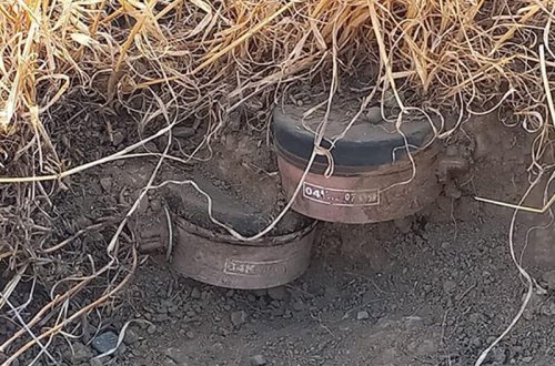 Ermənilər Ağdamda minaları üst-üstə basdırıb - FOTO