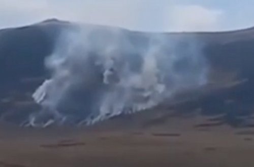 Ermənistanın Azərbaycanla sərhəd kəndlərində yanğın başladı - Video