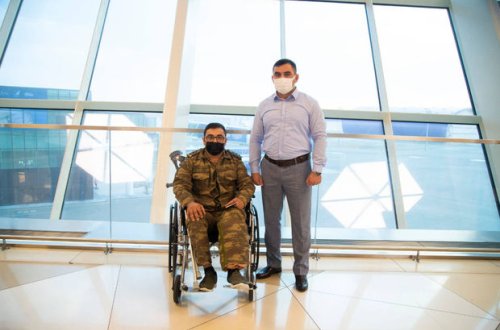 Ağır yaralanan üç qazimiz müalicə üçün Türkiyəyə göndərildi - FOTO