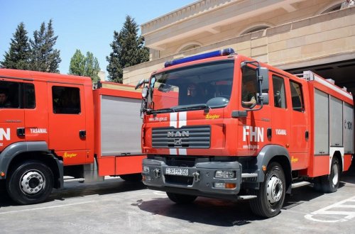 Bakıda restoranda yanğın olub