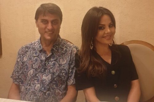 Sərxan Sərxan Mətanət Əsədova ilə bir arada - FOTO