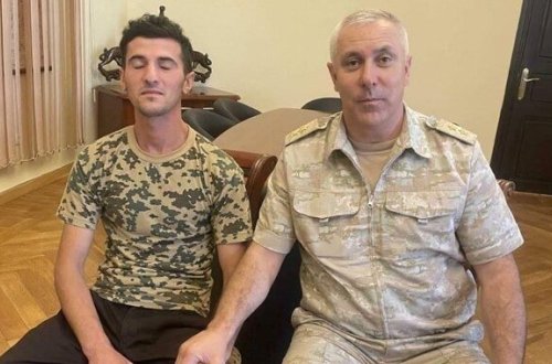 Rüstəm Muradov əsir Cəmil Babayevlə görüşdü - FOTO