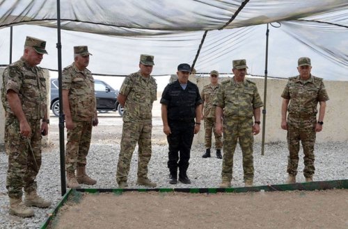 Müdafiə Nazirliyinin rəhbərliyi “Üç qardaş - 2021” təliminə hazırlıq işləri ilə tanış olub - FOTO