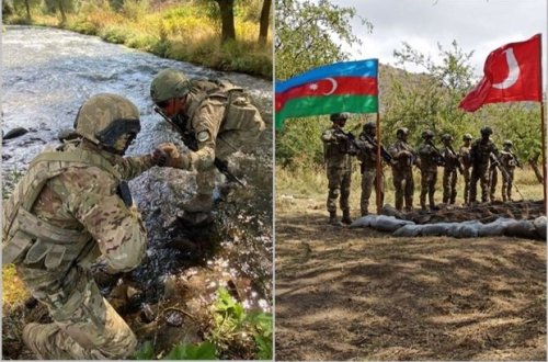 Türkiyə Milli Müdafiə Nazirliyi Laçındakı təlimlərdən görüntülər yaydı - FOTO
