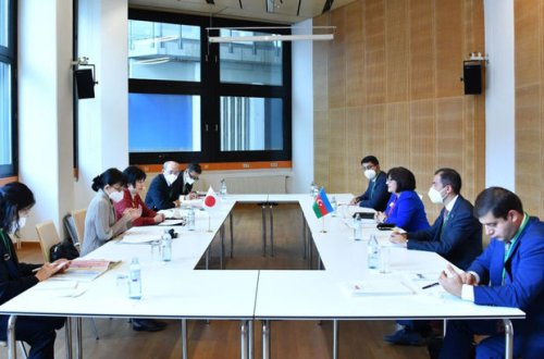 Spiker Yaponiya Parlamentinin rəsmisi ilə görüşdü – FOTO