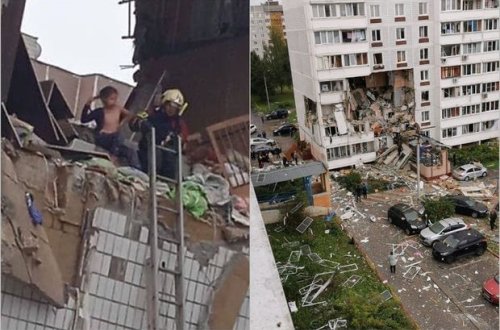 Rusiyada yaşayış binasında dəhşətli partlayış - FOTO/VİDEO