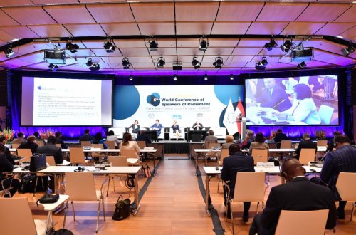 Sahibə Qafarova Vyanada Ermənistan spikerinin əsassız iddialarına cavab verib