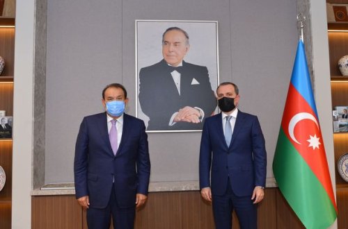 Ceyhun Bayramov Türk Şurasının baş katibini qəbul edib – FOTO