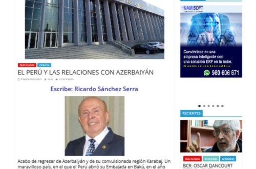 “Peru Jurnalistlər Federasiyası”nın rəhbəri Bakıdakı səfirliyin bərpasına çağırıb – FOTO