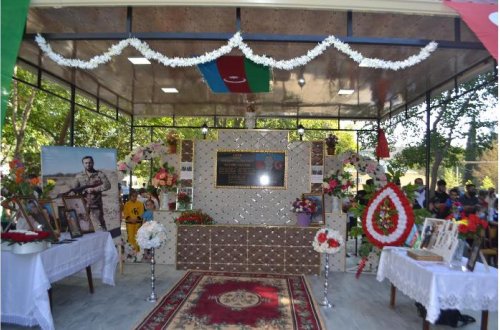 Mingəçevirdə şəhidin xatirəsinə bulaq istifadəyə verilib - FOTOLAR