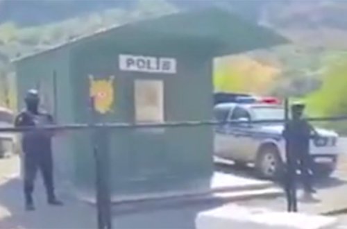 Gorus-Qafan yolundakı polis postundan - Video