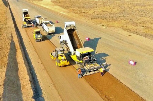 Bərdə-Ağdam avtomobil yolunun tikintisi davam etdirilir - FOTO