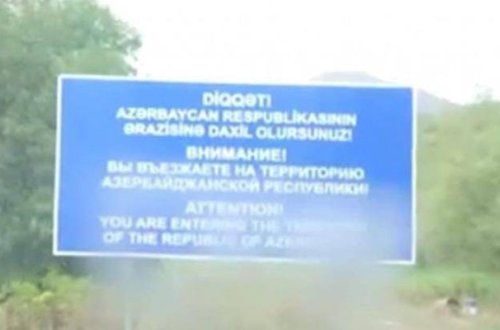 Erməniləri təşvişə salan lövhə - Foto