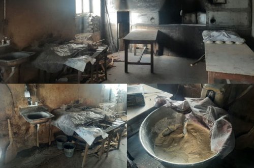 Antisanitar vəziyyətdə fəaliyyət göstərən çörək sexi aşkar edildi - FOTO