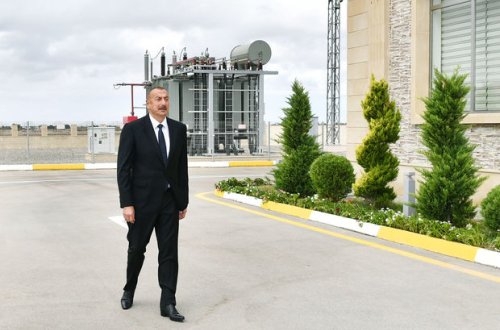 İlham Əliyev Bakıda yarımstansiyanın açılışında - FOTO/VİDEO