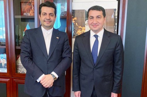 Hikmət Hacıyev yenidən İran səfiri ilə görüşdü - Foto
