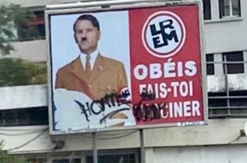 Makronu Hitlerə bənzədən şəxs cəzalandırıldı