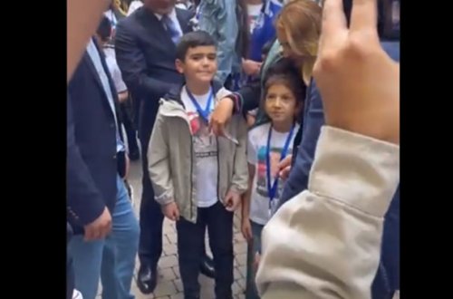 Şəhid övladı Şuşada ad gününü qeyd etdi - Video