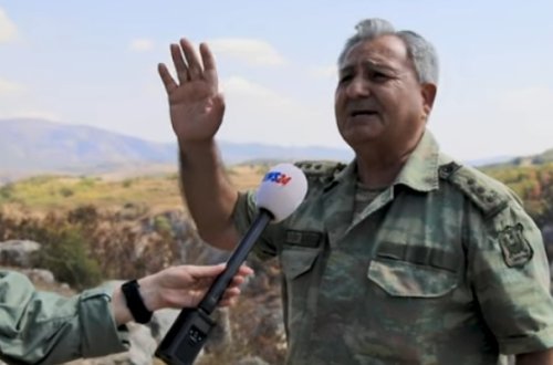 Xalq artisti Şuşada oğlunun şəhid olduğu yerdə - Video