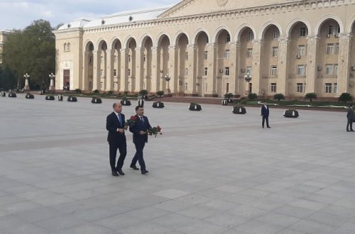 Təhsil naziri Gəncə və Samuxda məktəb açlışlarına qatıldı -  FOTO