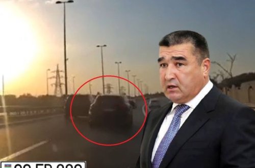 Etibar Pirverdiyevin oğlu Bakıda “Porsche” ilə “avtoş”luq etdi - VİDEO