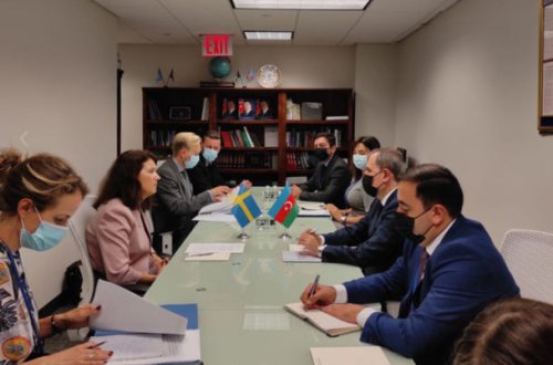 Ceyhun Bayramov ATƏT sədri ilə görüşdü - FOTO