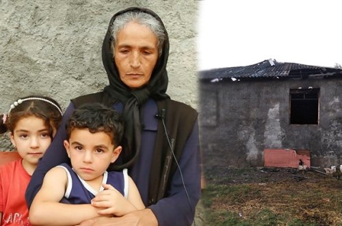 Oğlu minaya düşən ananın yanan evi niyə təmir olunmur? - Foto