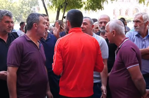 Erməni üzümçülər yenə etiraz aksiyası keçirir